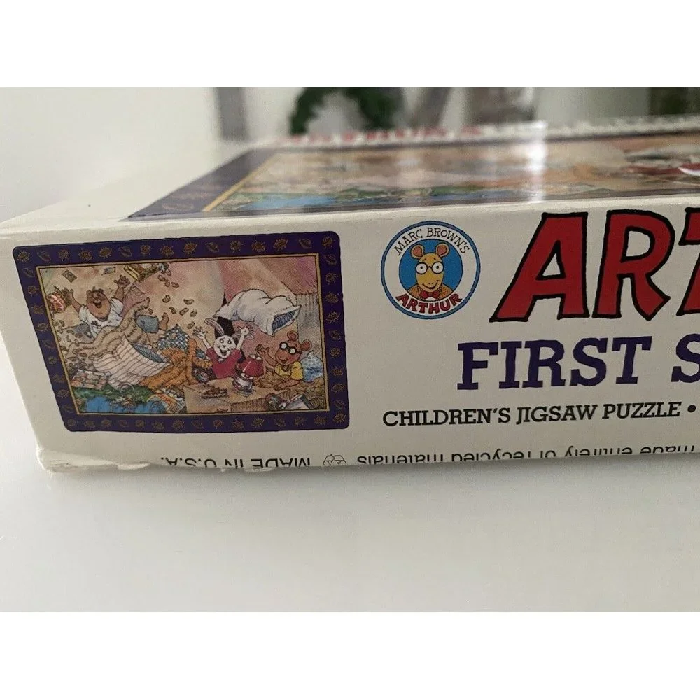 96' Arthur's First Sleepover Children's 60 Piece Jigsaw Puzzle by Marc Brown Vtg